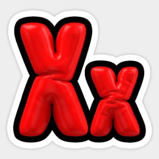 Capital & Simple "X" Letter My Favorite Sticker